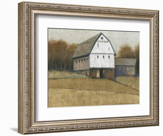 White Barn View II-Tim O'toole-Framed Art Print