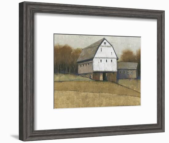 White Barn View II-Tim O'toole-Framed Art Print