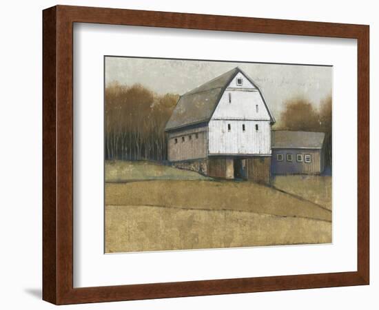 White Barn View II-Tim O'toole-Framed Art Print