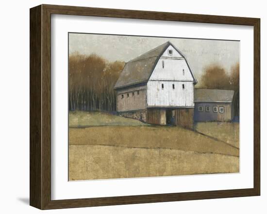 White Barn View II-Tim O'toole-Framed Art Print