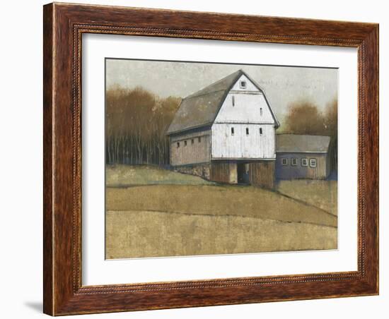 White Barn View II-Tim O'toole-Framed Art Print