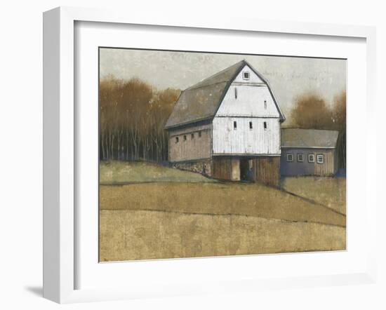 White Barn View II-Tim O'toole-Framed Art Print