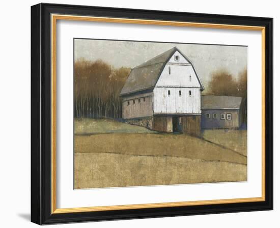 White Barn View II-Tim O'toole-Framed Art Print