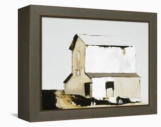 White Barn-Sandra Pratt-Framed Premier Image Canvas