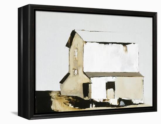 White Barn-Sandra Pratt-Framed Premier Image Canvas