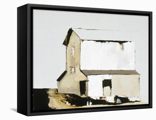 White Barn-Sandra Pratt-Framed Premier Image Canvas