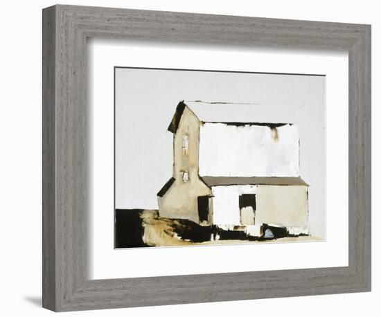 White Barn-Sandra Pratt-Framed Giclee Print