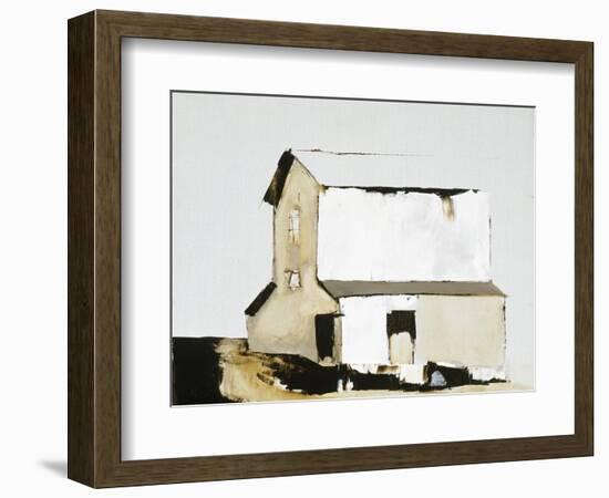 White Barn-Sandra Pratt-Framed Giclee Print