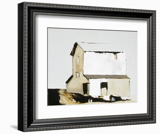 White Barn-Sandra Pratt-Framed Giclee Print