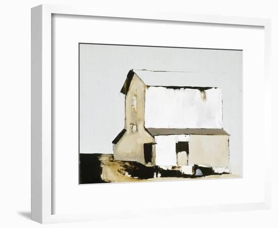 White Barn-Sandra Pratt-Framed Premium Giclee Print