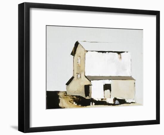 White Barn-Sandra Pratt-Framed Premium Giclee Print