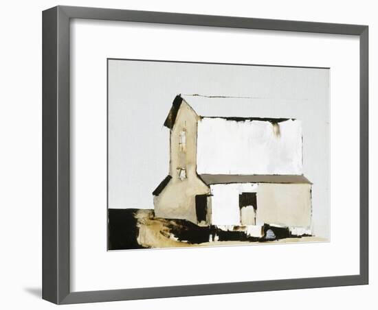 White Barn-Sandra Pratt-Framed Premium Giclee Print