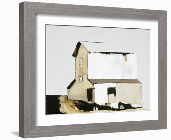 White Barn-Sandra Pratt-Framed Giclee Print