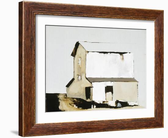 White Barn-Sandra Pratt-Framed Giclee Print