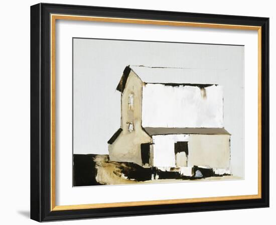 White Barn-Sandra Pratt-Framed Giclee Print