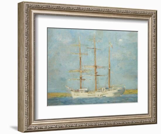 White Barque-Henry Scott Tuke-Framed Giclee Print