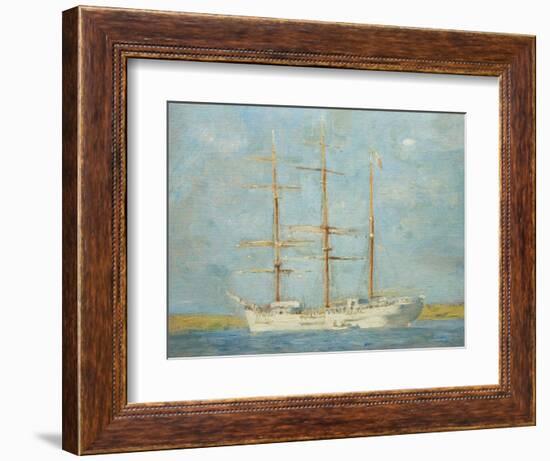 White Barque-Henry Scott Tuke-Framed Giclee Print