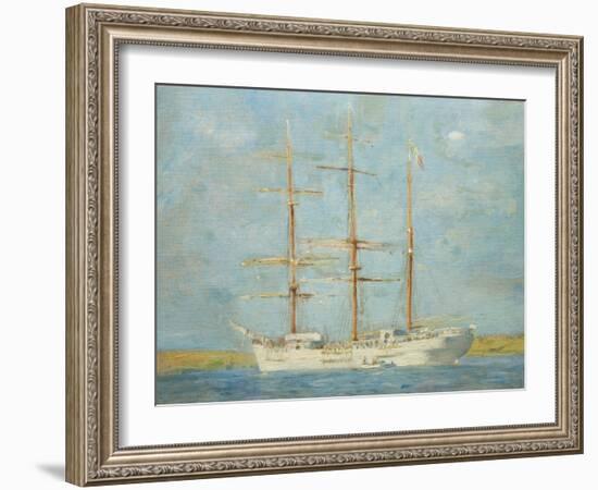 White Barque-Henry Scott Tuke-Framed Giclee Print