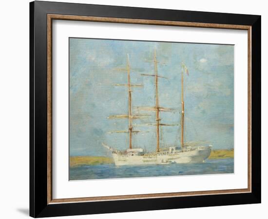 White Barque-Henry Scott Tuke-Framed Giclee Print