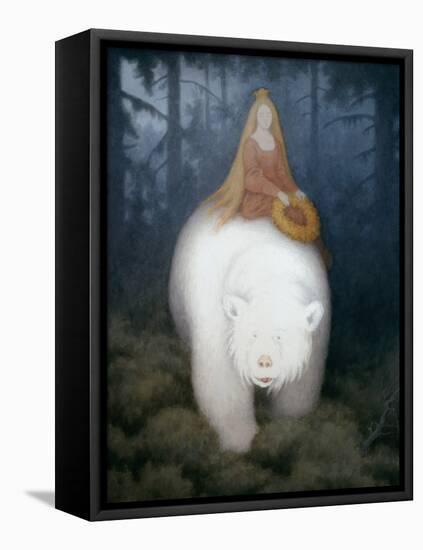 White Bear King Valemon, 1912 watercolor on paper-Theodor Severin Kittelsen-Framed Premier Image Canvas