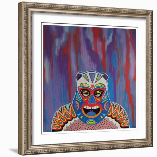 White Bear-KASHINK-Framed Art Print