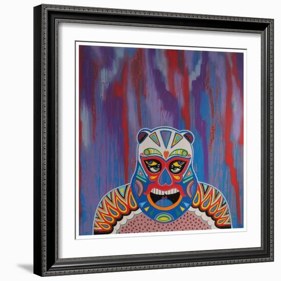 White Bear-KASHINK-Framed Art Print