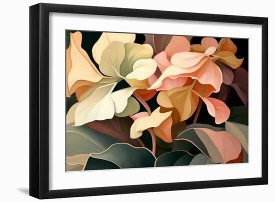 White Begonia-Lea Faucher-Framed Art Print