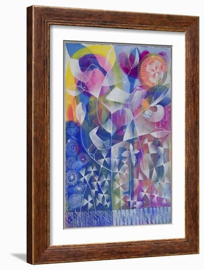 White Birds-Hilke Macintyre-Framed Giclee Print