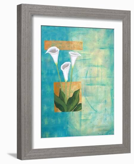 White Blooms II-Herb Dickinson-Framed Photographic Print