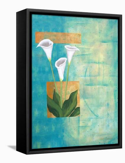 White Blooms II-Herb Dickinson-Framed Premier Image Canvas