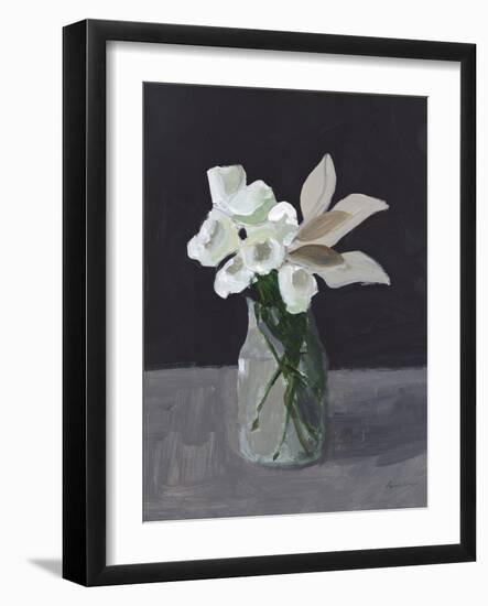 White Blooms-Pamela Munger-Framed Art Print