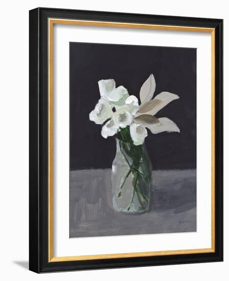White Blooms-Pamela Munger-Framed Art Print