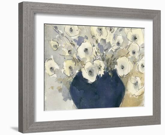 White Blossom Study II-null-Framed Art Print