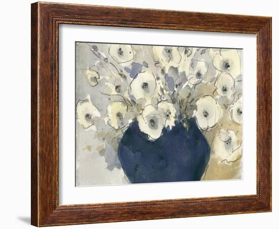 White Blossom Study II-null-Framed Art Print