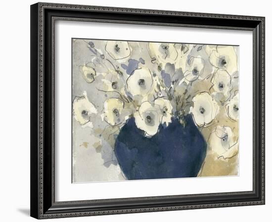 White Blossom Study II-null-Framed Art Print