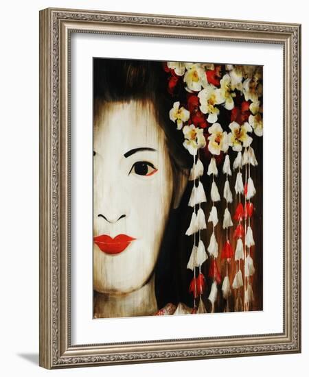White Blossom-Sydney Edmunds-Framed Giclee Print