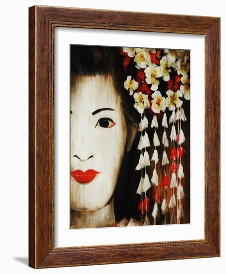 White Blossom-Sydney Edmunds-Framed Giclee Print