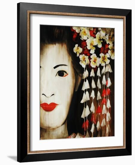 White Blossom-Sydney Edmunds-Framed Giclee Print