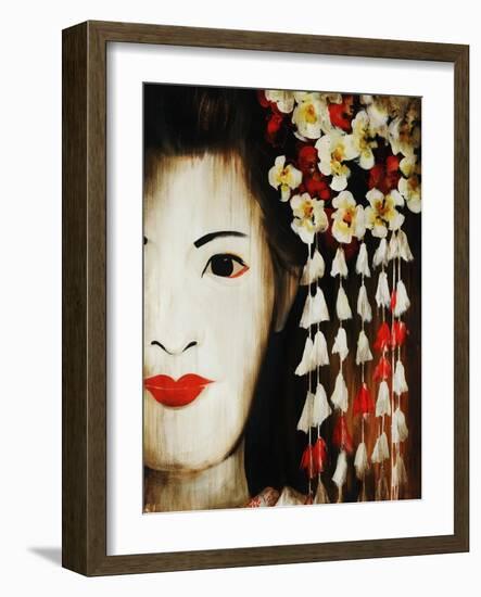 White Blossom-Sydney Edmunds-Framed Giclee Print