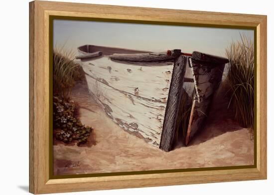 White Boat II-Karl Soderlund-Framed Stretched Canvas