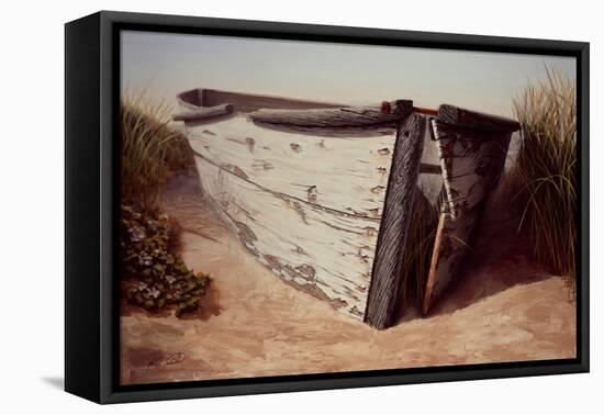 White Boat II-Karl Soderlund-Framed Stretched Canvas