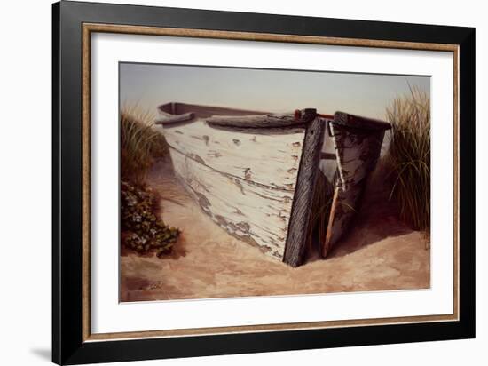 White Boat II-Karl Soderlund-Framed Art Print