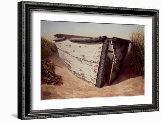 White Boat II-Karl Soderlund-Framed Art Print