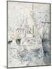 White Boat in the Port, Nice, 1881 (W/C on Paper)-Berthe Morisot-Mounted Giclee Print