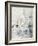 White Boat in the Port, Nice, 1881 (W/C on Paper)-Berthe Morisot-Framed Giclee Print