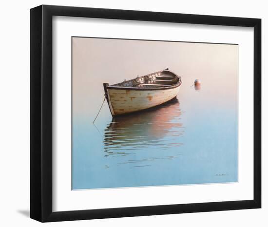 White Boat Reflection-Zhen-Huan Lu-Framed Art Print