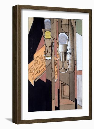 White Bordeaux, 1913-Juan Gris-Framed Giclee Print