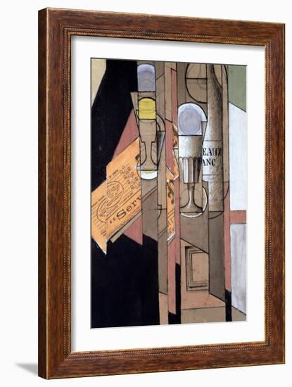 White Bordeaux, 1913-Juan Gris-Framed Giclee Print