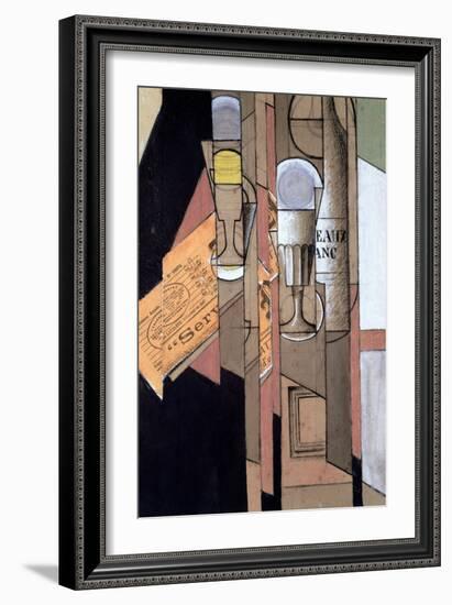 White Bordeaux, 1913-Juan Gris-Framed Giclee Print