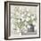 White Bouquet Gray Vase-Julia Purinton-Framed Premium Giclee Print